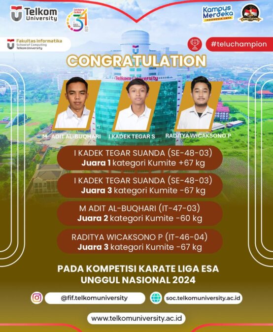 Juara 1 Kompetisi Karate Liga Esa Unggul Nasional 2024